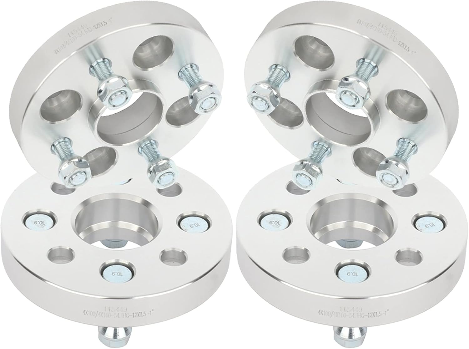 1" 4x100 Hubcentric Wheel Spacers Fits for xA 2004-2006, for MX-3 1992-1995, 12x1.5 Thread Size 54.1mm Hub Bore Wheel Accessories Parts