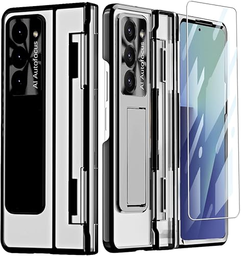 Miniatura 9 de Funda transparente para Samsung Galaxy Z Fold 3 con protección de bisagra plana, cubierta todo incluido Protector de pantalla integrado Protector
