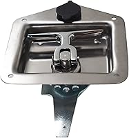 Vista 4 de labwork 2 llaves de acero inoxidable para puerta de remolque con manija en T para cámper, RV, camión, herramienta