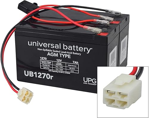 AlveyTech Paquete de baterías prémium de 24 voltios para la moto Razor MX350 Dirt Rocket (7 Ah, versiones 9-32) Juego de 2 baterías AGM recargables