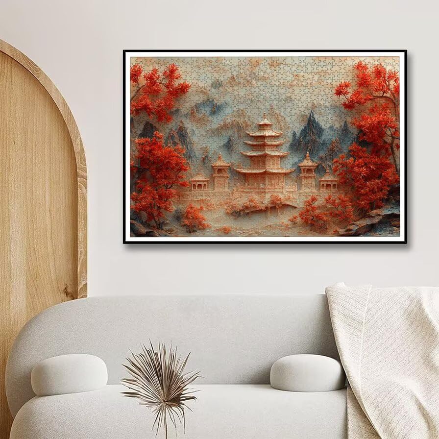 Puzzle 1500 Piezas Otoño para Adultos, Puzzle Paisajes de Madera con Caja Regalo para Adultos, Rompecabezas Desafiante para Toda la Familia, Rompecabezas para Regalo Mujer, Home Decoration, -4957