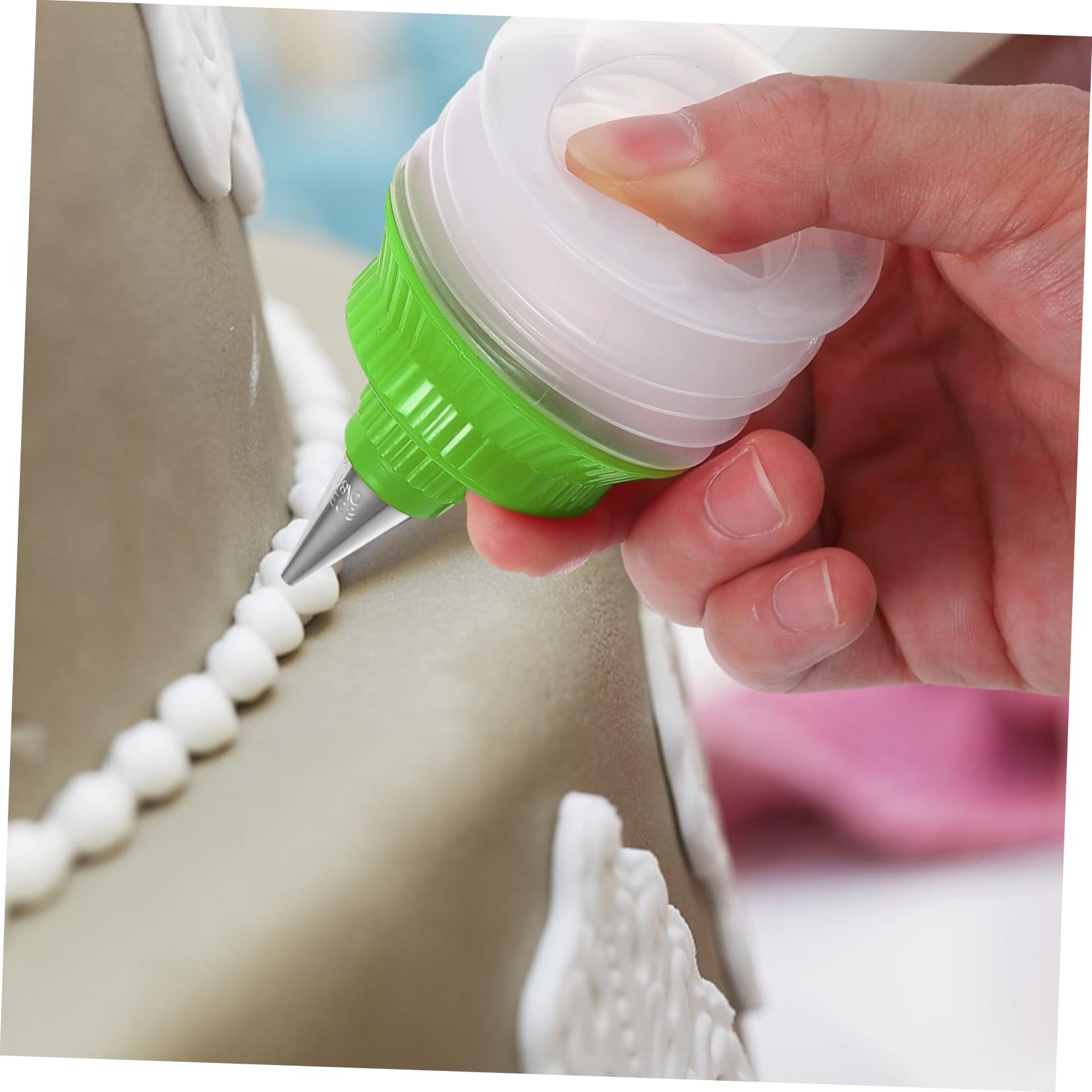 IMIKEYA 2pièces Bouteilles De Glaçage Réutilisables Plastique pour Décoration De Gâteaux Accessoires De Pâtisserie pour Biscuits Et Cupcakes