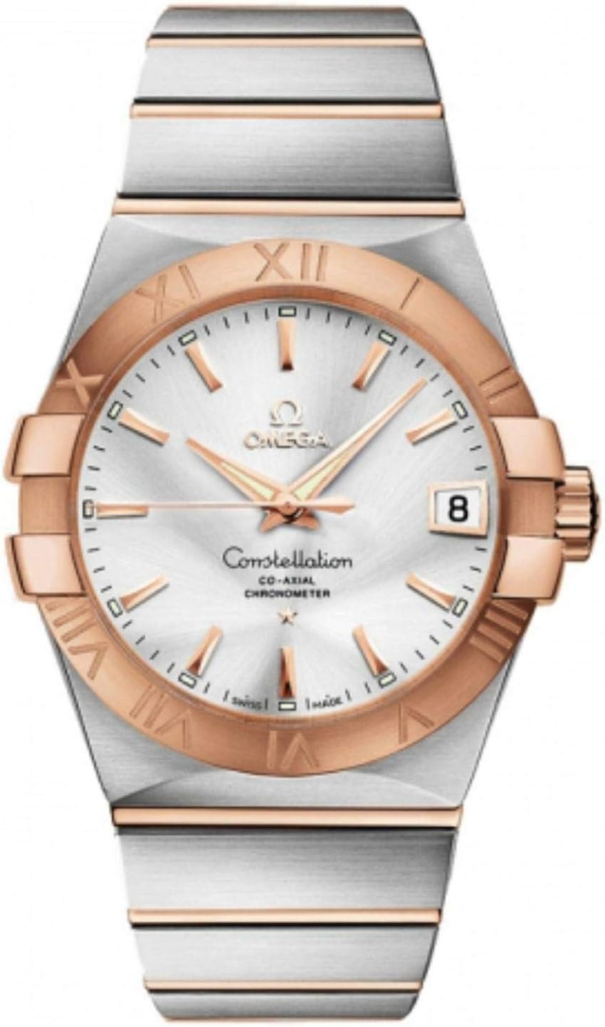Constellation Silver Dial Rose Gold and Steel Men's Watch 123.20.38.21.02.001