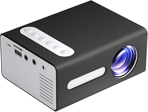 Mini proyector de video, proyector portátil de 1080P compatible con HDMI, AV, USB, laptop, dispositivos tecnológicos, mini TV para sala de estar,