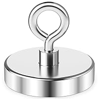 Vista 1 de Grtard Imán de pesca de neodimio, imán fuerte de 500 libras, imanes de pesca magnéticos resistentes para removedor, imanes redondos súper potentes