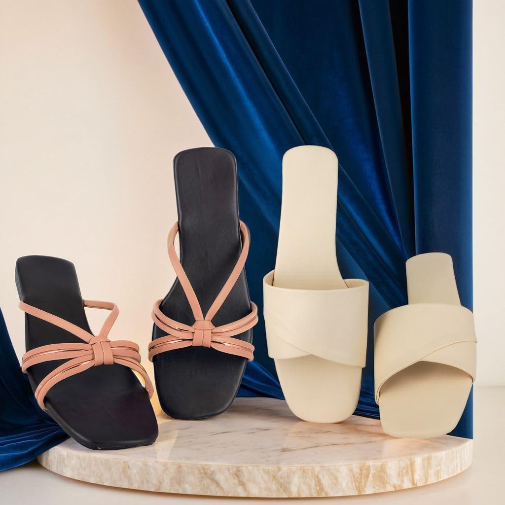 Women’s Flat Combo Set for Women Simple & Comfortable Design_Lifa Beige Cross_Parent