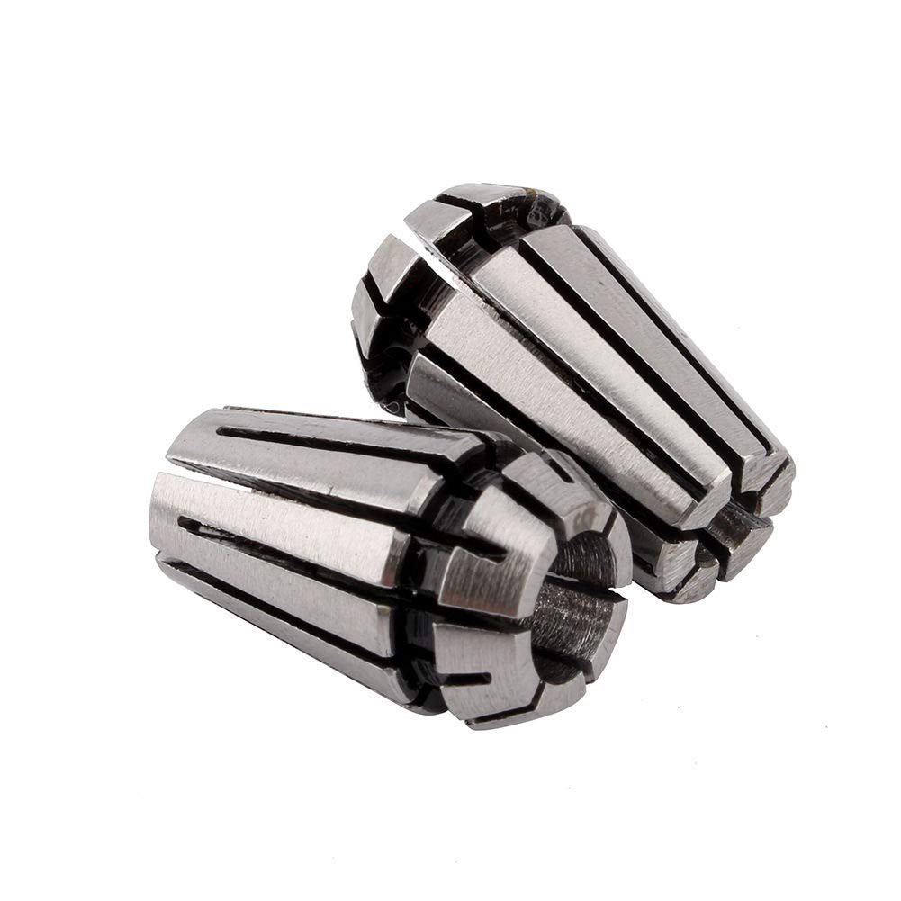 Jeu De 9 Pinces ER32 Pour CNC / Fraiseuse (2 à 20mm) - Acier à Ressort - Pour Gravure Et Tour