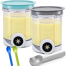Creami Pints and Lids for Ninja Swirl, 2 pack Creamy Icecream Containers Cups Jars Tubs Canisters Smoothie Pot Compatible with NC700 Series Creamer Ice Cream Cones Machine Serve Soft Maker Accessories