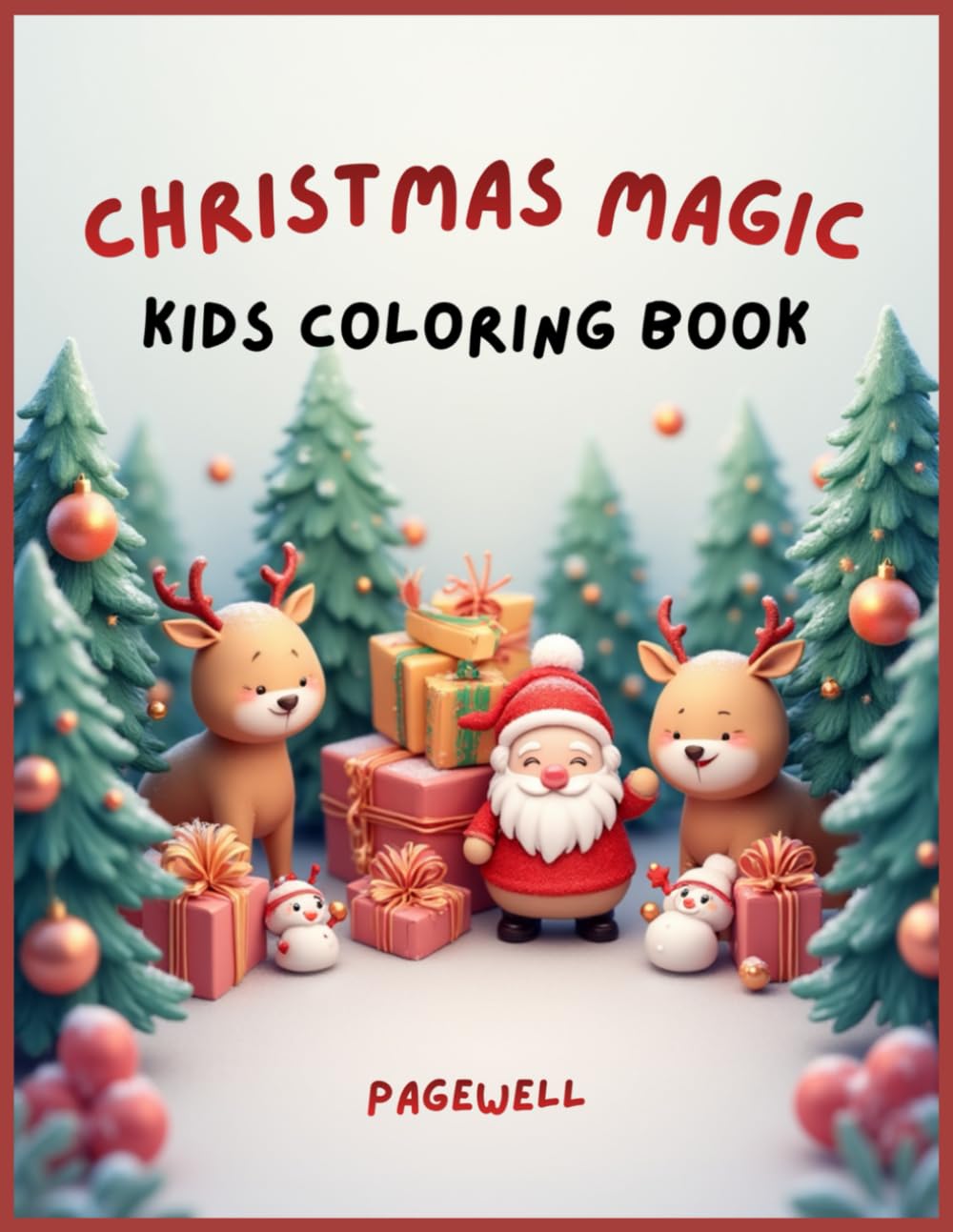 Christmas Magic - Kids Coloring Book: 20 Fun & Festive Holiday Coloring Pages for Kids | Santa, Snowmen, Reindeer & Christmas Cheer