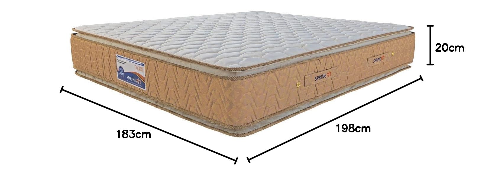 Springfit Dx Gold 8-inch King Size Spring Mattress