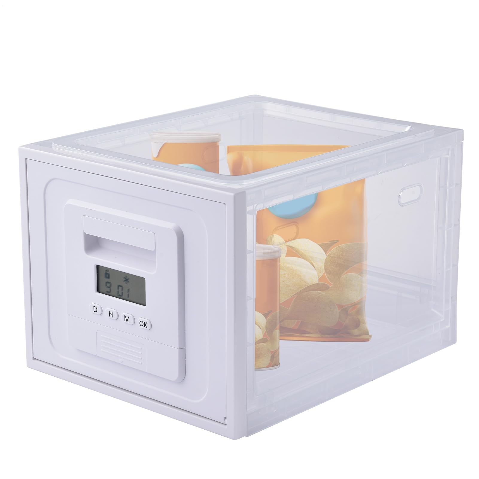 Cassette di blocco per articoli personali - organizzatore di archiviazione | bloccabile | Contenitore sicuro per alimenti per cucine, frigoriferi, medicine, bottiglie di prescrizione per bambini, scatol
