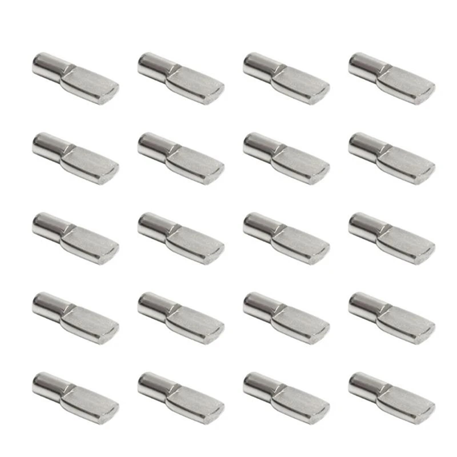 Wuyxto Type 4 20 Pcs Metal Cabinet Wardrobe Shelf Support Pins Studs Pegs Bookcases Brackets For Cabinet(Type 4)