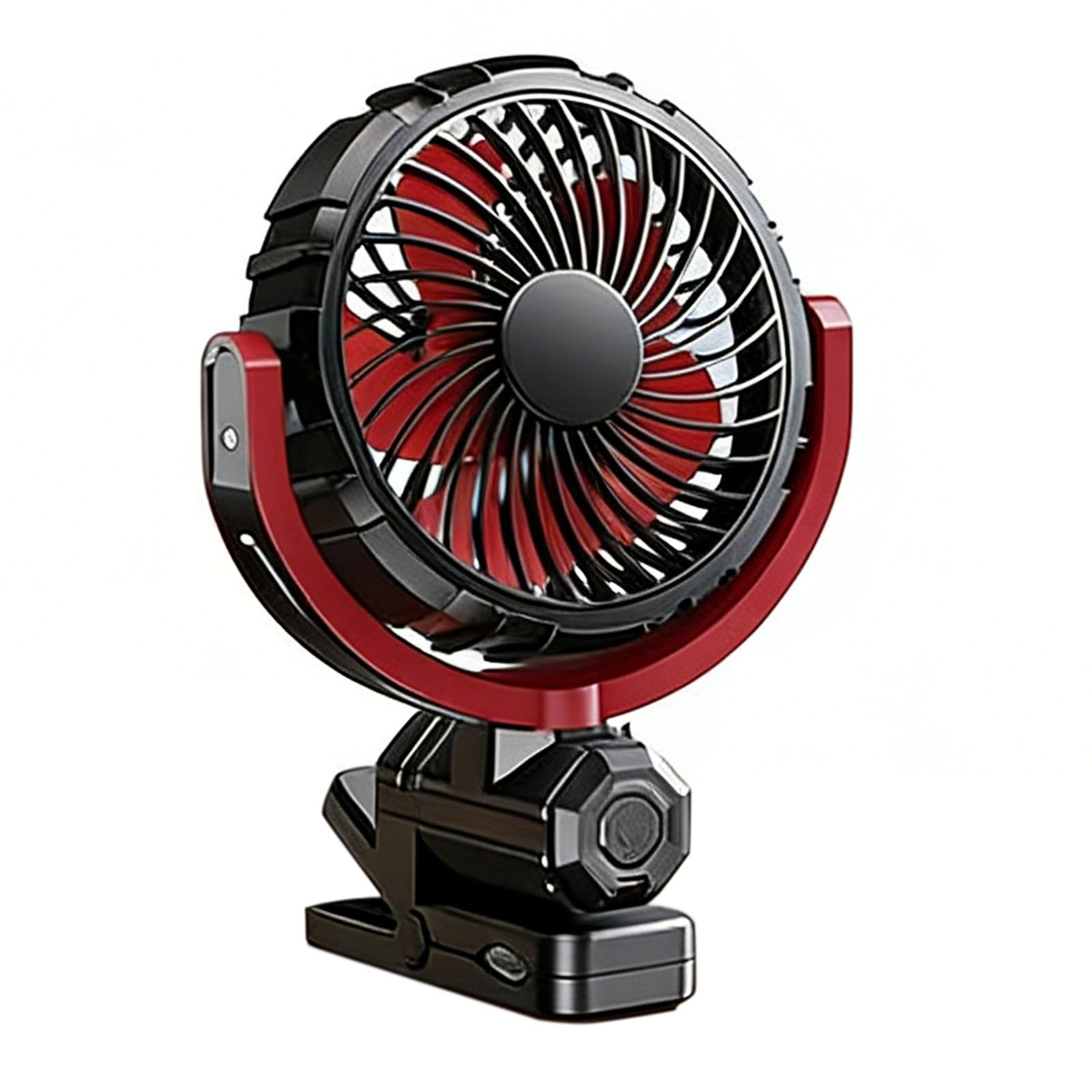 Ventilador de mesa giratorio de 360° con fuerte abrazadera para uso doméstico