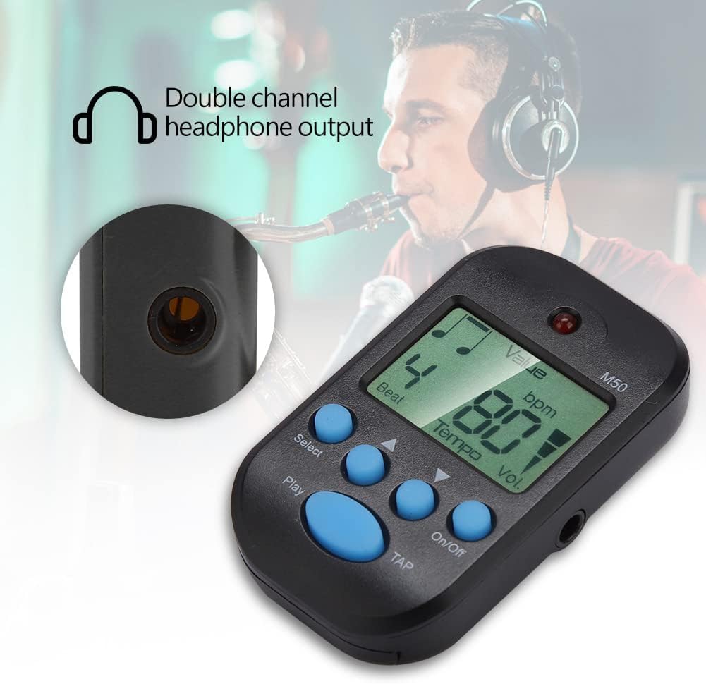 Mini Métronome Numérique Multifonction, Métronome de Tempo Numérique pour Piano, Violon, Guitare