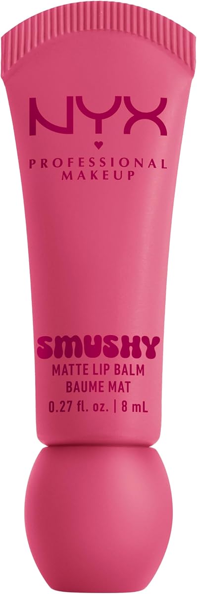 NYX PROFESSIONAL MAKEUP Bálsamo labial mate Smushy, humectante labial teñido con acabado suave y mate, Swipe Sesh (rosa polvoriento claro)