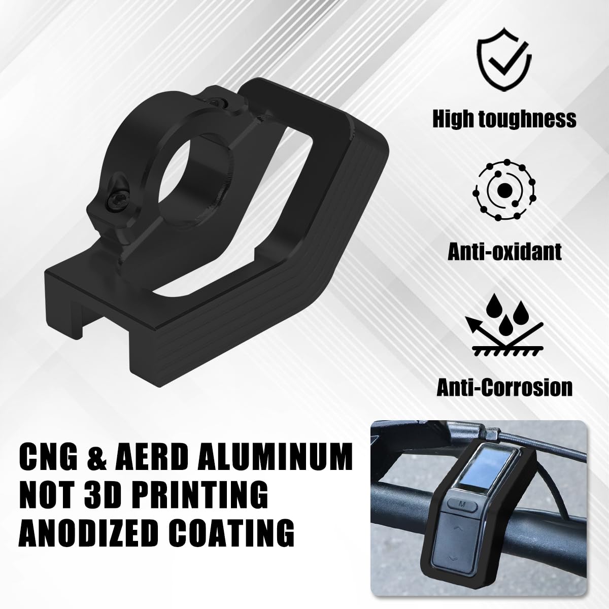 Digital Display Guard Cover for Talaria Taparia with Egg Rider V2/TEBMX X9000 Display, Aluminium Screen Dashboard Display Protector Dirt Fender, Accessoires for Talaria (Black)