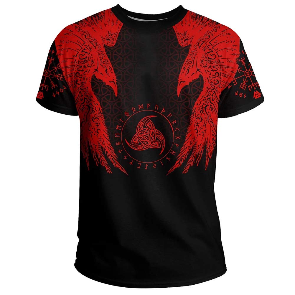 T-Shirt Viking rouge pour motard : affirmez votre look dans vos virées