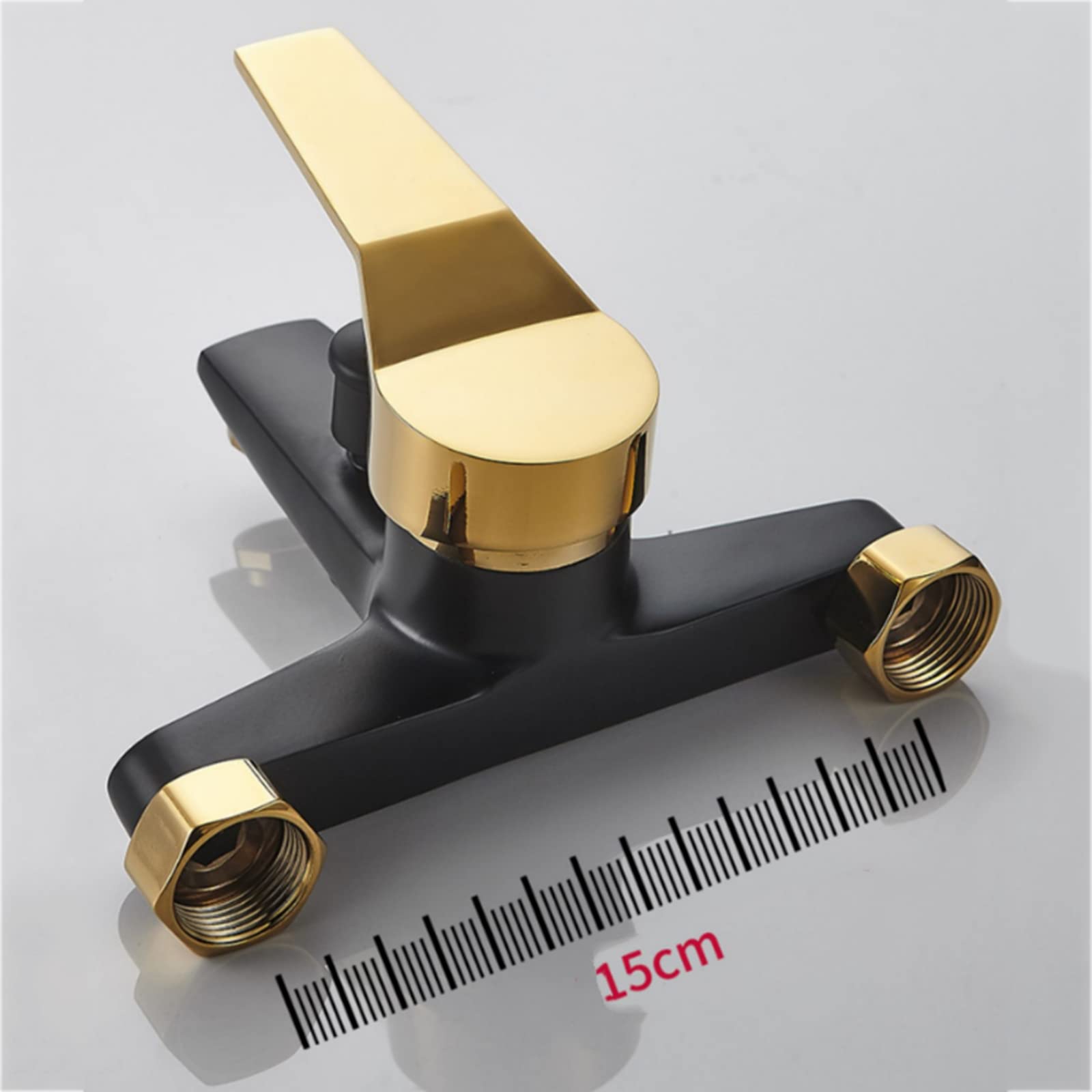 Bathroom Black Bath Tub Mixing Diverter Valve Concealed Shower Faucet - View #6