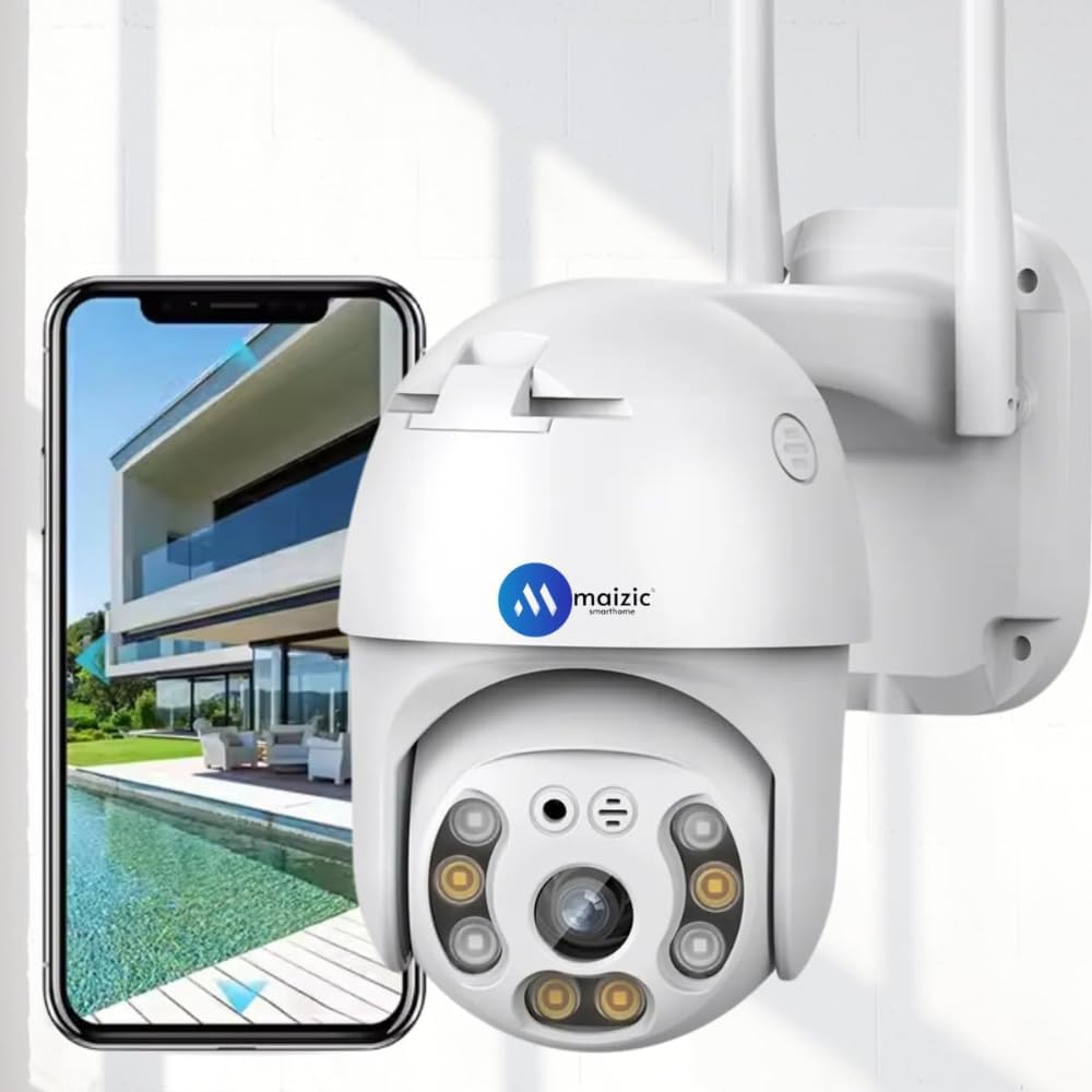 Maizic Smarthome 3 MP FHD 4X Zoom WiFi Dragonfly Outdoor Home Security Camera with NVR Supported, Colored Day/Night Vision, Motion Detection/Tracking, Two-Way Intercom (S-Fox WiFi)-image-28