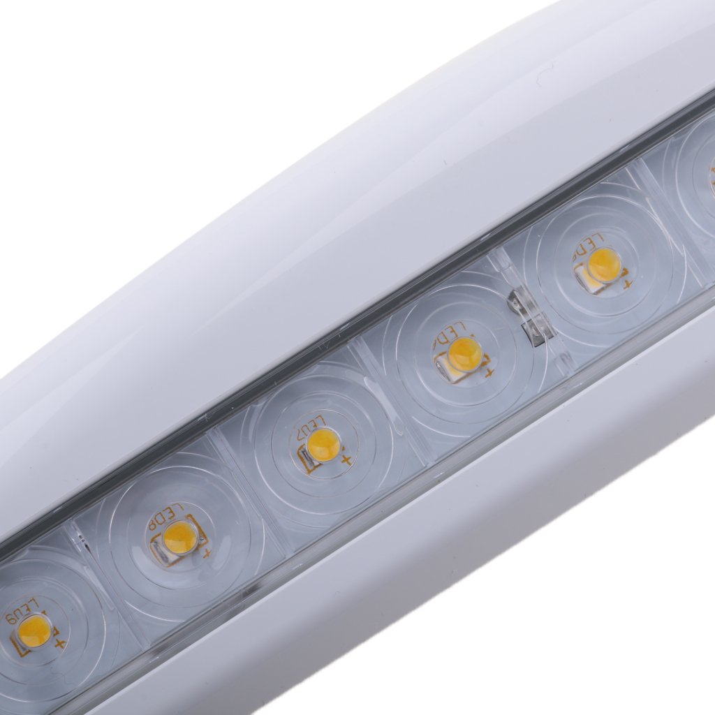 Luce a LED per veranda esterna camper 12 V 365 mm bianco
