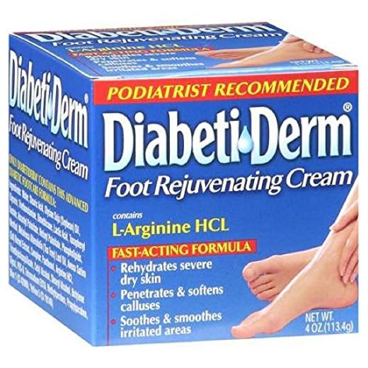 DiabetiDerm Foot Rejuvenating Cream, 4 oz, Each