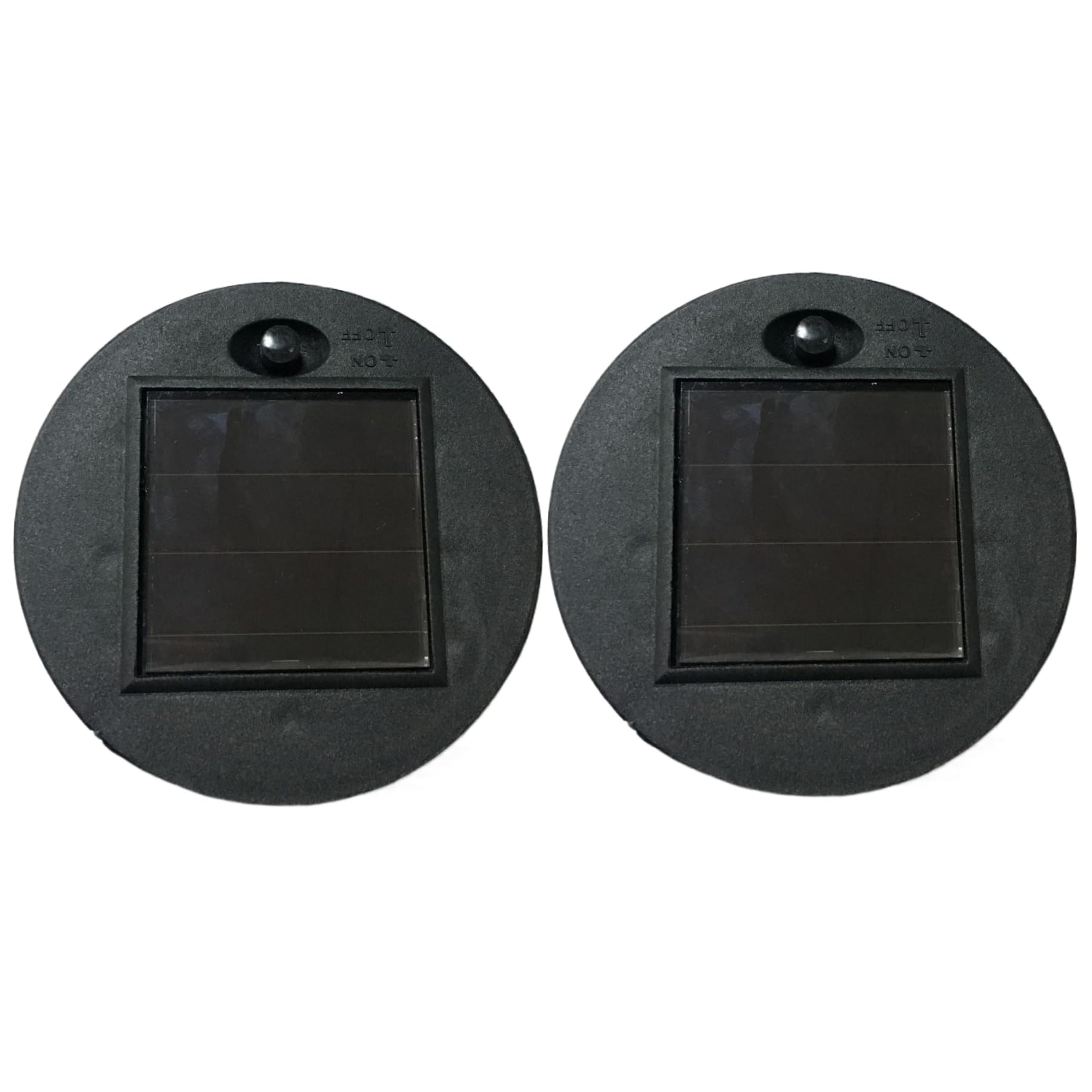 Faroby 3.35Inch Solar Light Replacement Top Round Replacement Solar Light Units With White Led For Lantern, 2Pcs,