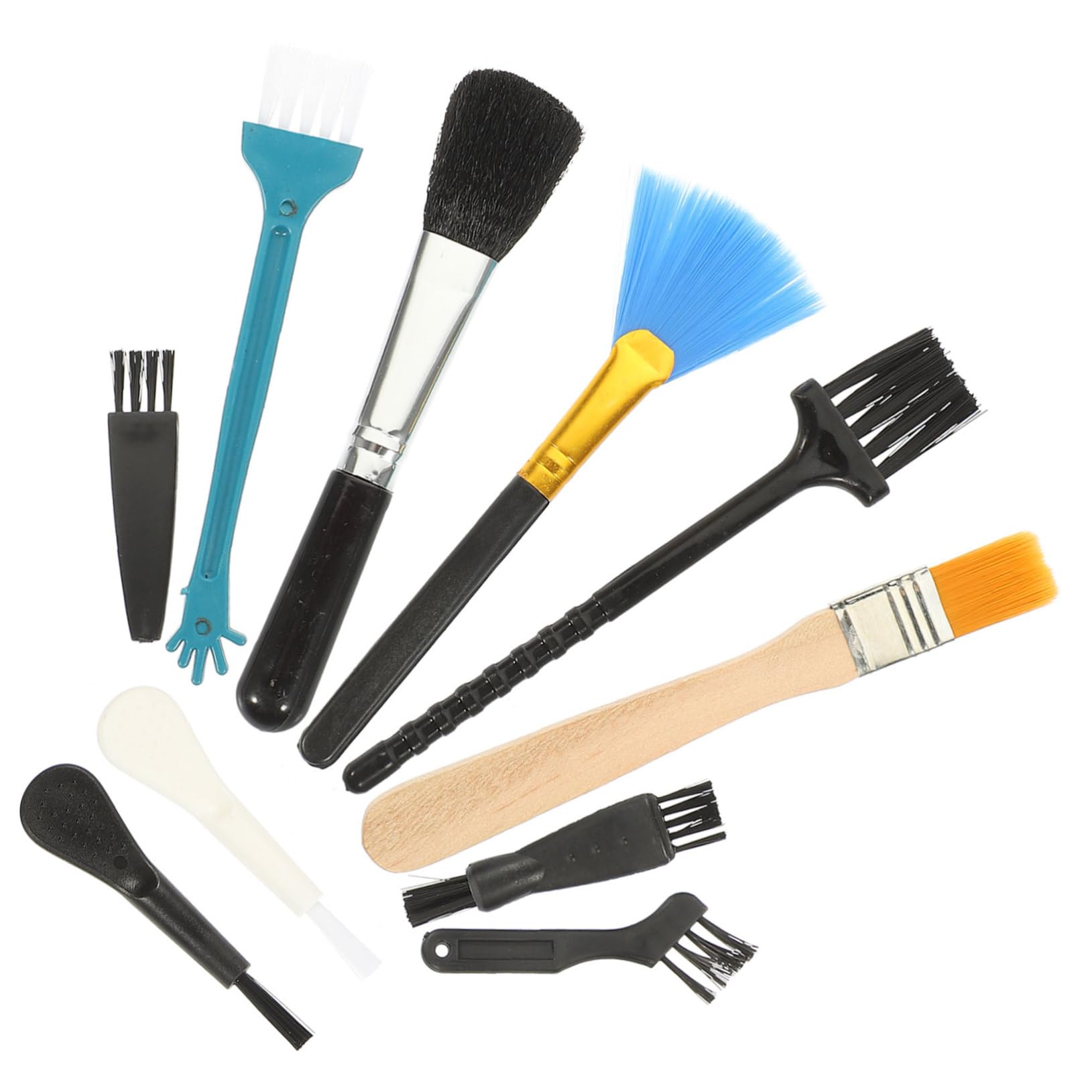 KICHOUSE Cleaning Brush Computer Cleaning Kit Keyboard Cleaner Anti-Static Dust Cleaning Fan for