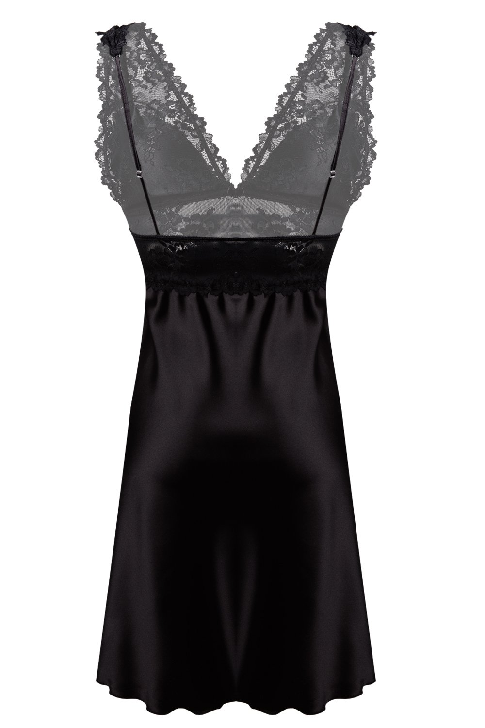 DKaren Camicia da Notte Uniforme con Pizzo Cleo