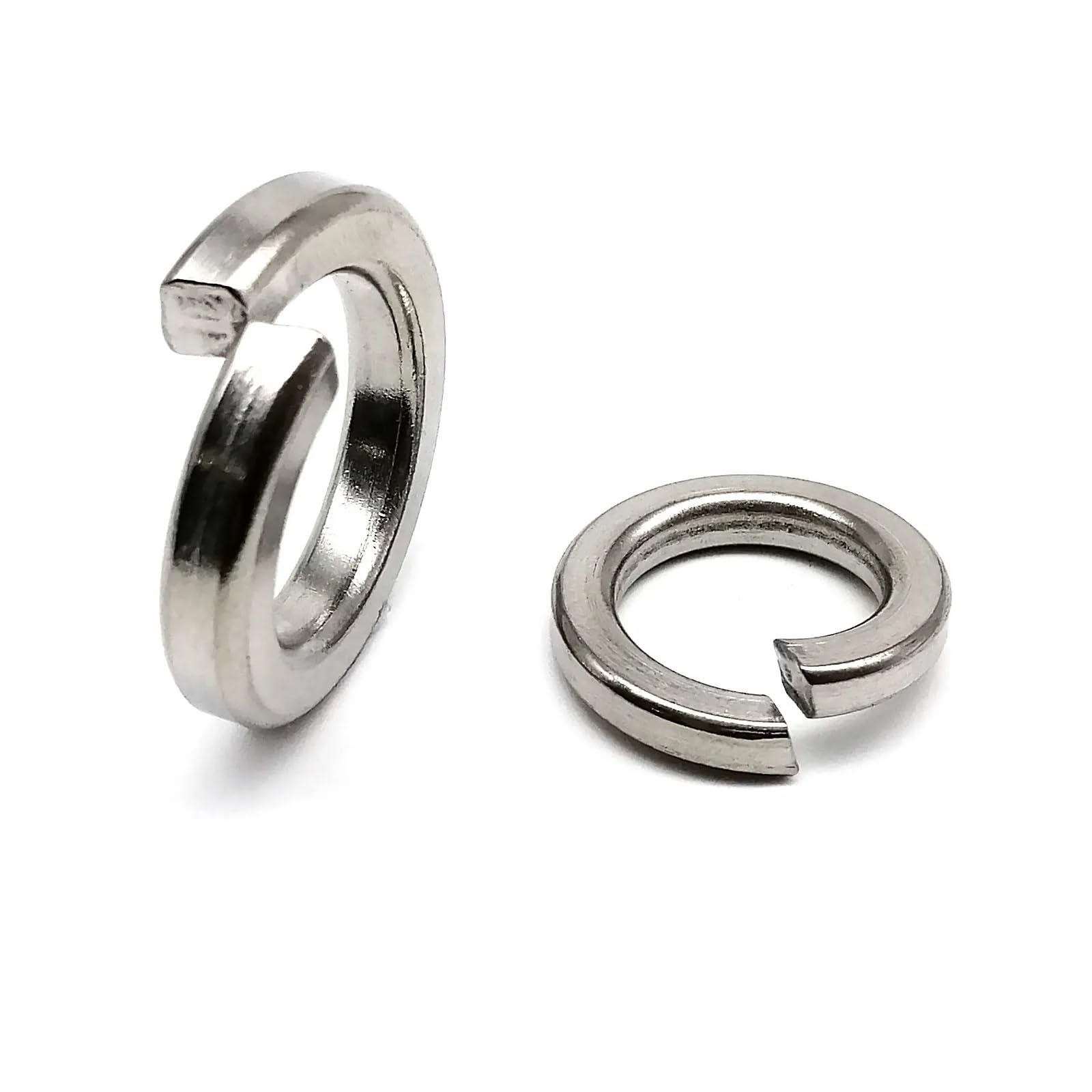Arandelas Metalicas GB93 A2-70 Junta elástica de arandela de seguridad dividida con resorte de acero inoxidable 304 M1.6 M2 .5 M3. M4 M5 M6 M8 M10 M12 M14 M16 M20 M24(250pcs M8)