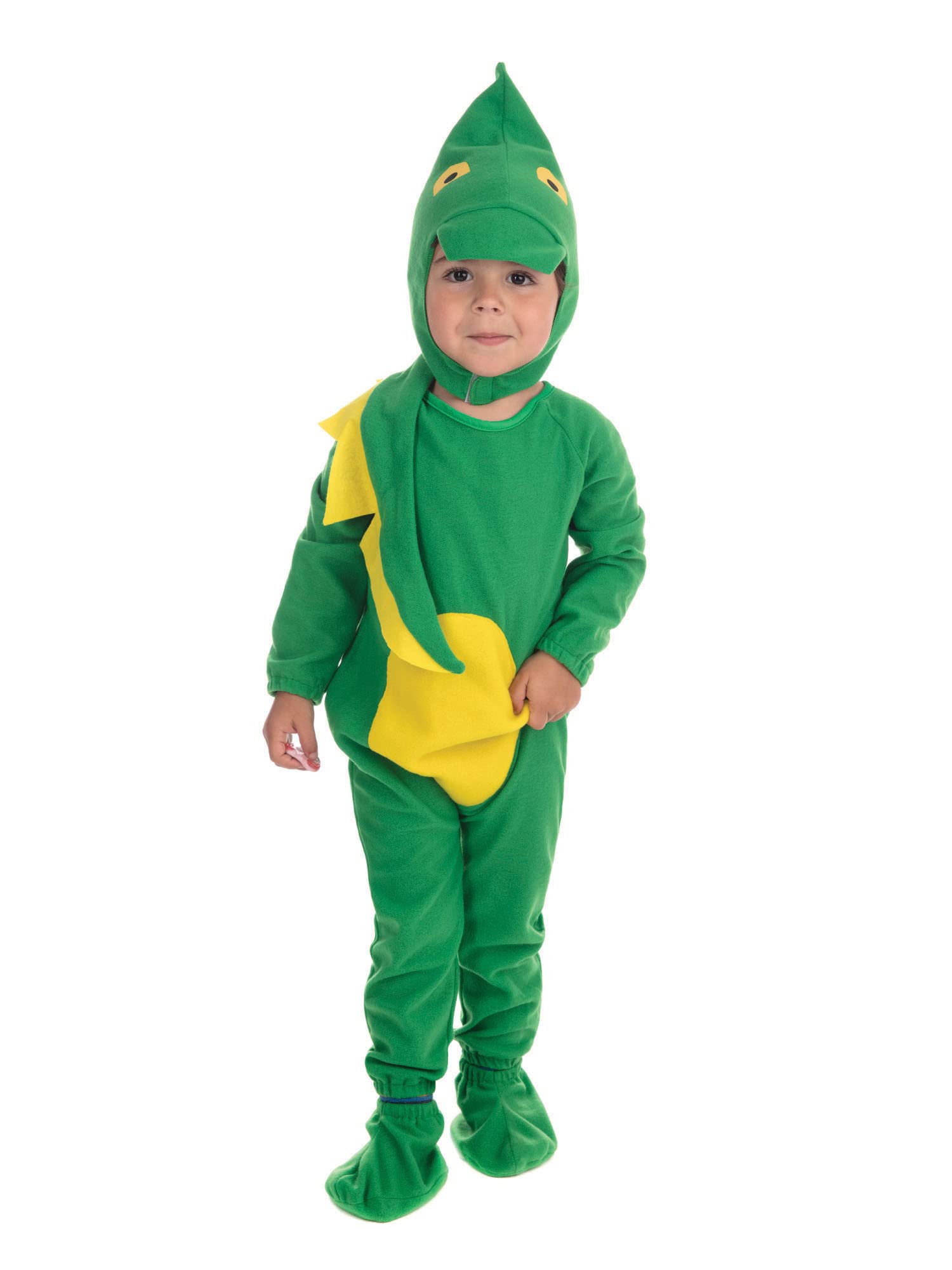Bristol Novelty CC017 Dinosaur Toddler Costume, Unisex-Child, Yellow, X-Small Halloween
