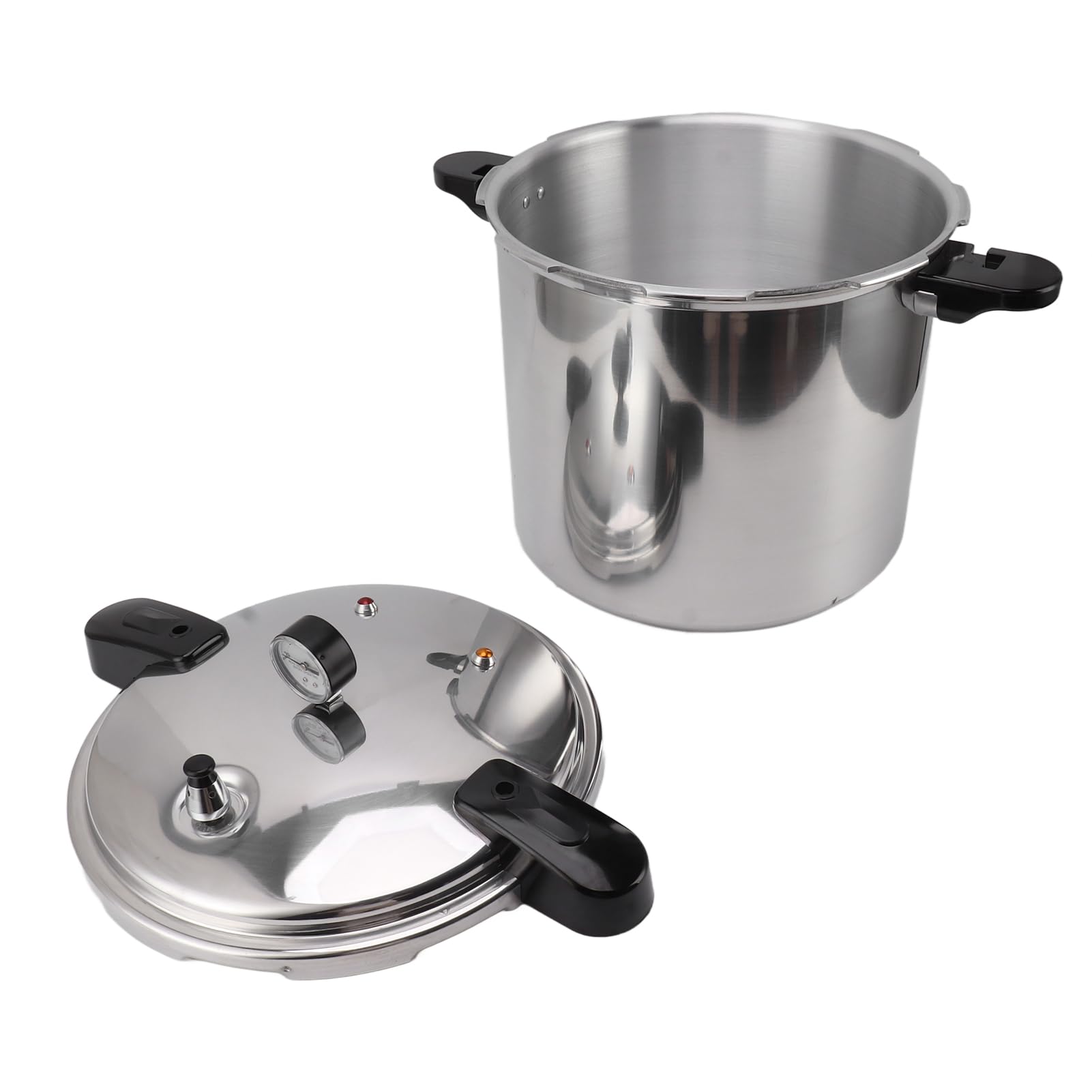 Generic Olla a Presión de Aluminio con Manómetro, Diseño de Apertura Conveniente de Gran Tamaño para Estufa de Gas