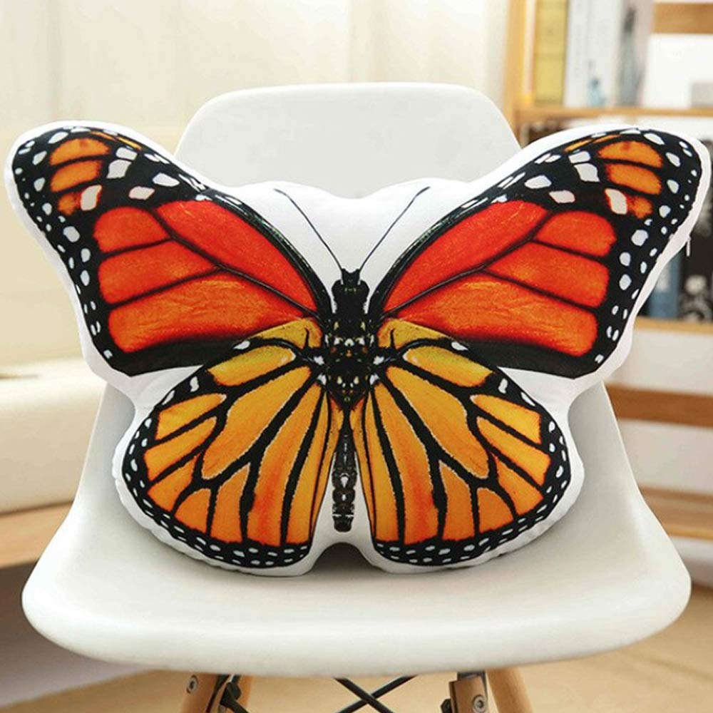 Crazyify Orange Butterfly Shape Printed Pillow for Kids| Boys |Girls - Velvet Pillow for Kids | Pillow for Children Room | Plush Cushion/Toys for Kids | Gift for Kids (Size-40cm) (B0B12Z8S1N) Amazon Price History, Amazon Price Tracker