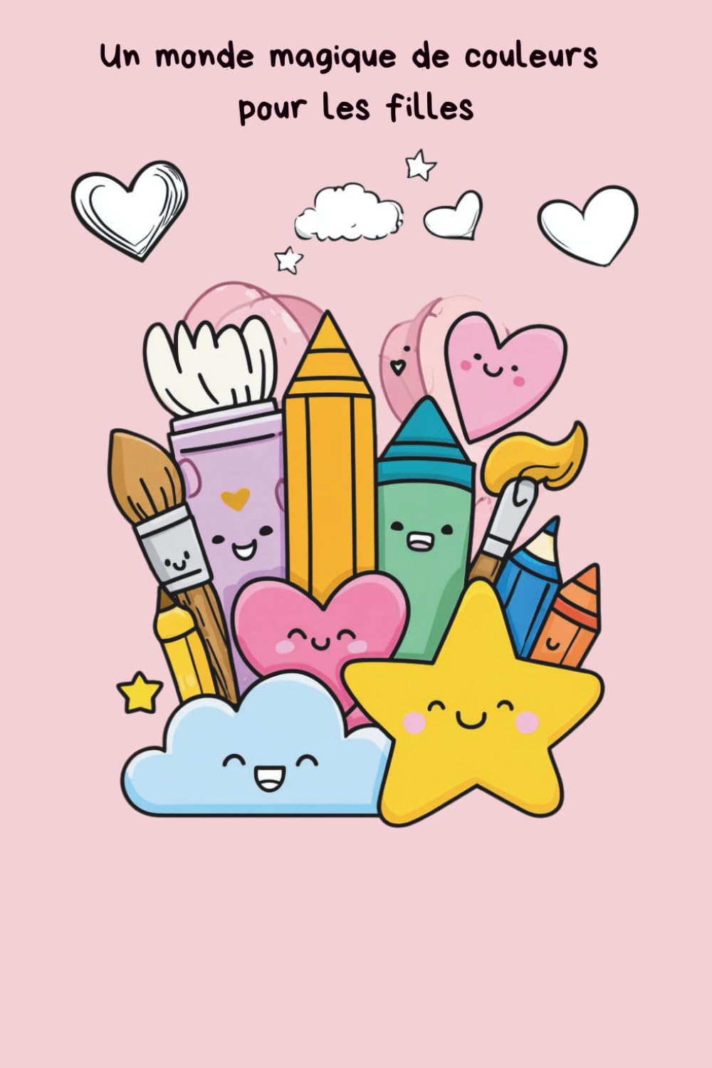 Un monde magique de couleurs pour les filles: Livre de coloriage créatif pour enfants dès 4 ans