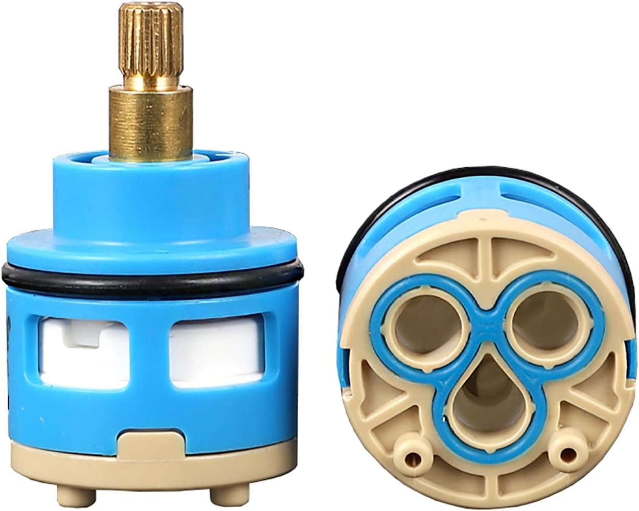 35mm Ceramic Cartridge Replacement, Ceramic Disc Cartridge for Single Handle Kitchen Sinks Faucet