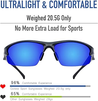 MARIDA Occhiali Da Sole Sportivi Unisex Con UV400 – Staffa Regolabile E Lenti Oversize, Per Ciclismo E Corsa