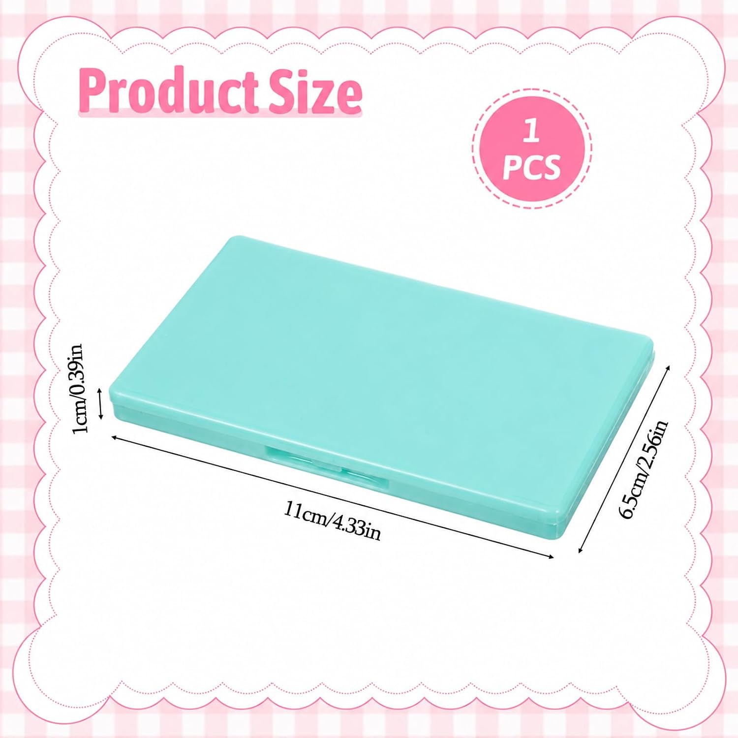 Magnetic Needle Case, Rectangle Light Green Needle Holder for Sewing Knitting Crochet, Secure Embroidery Organizer, Needlepoint Accessories & Needle Minder Magnet Storage Case