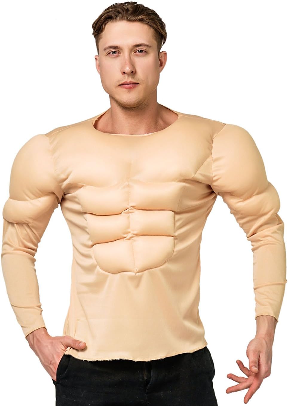 DSplay Adult Muscle Shirt Costumes for Men