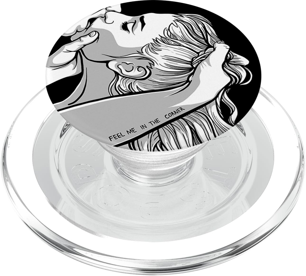 Original BDSM art fashion for lovers "Feel me in the corner" PopSockets PopGrip for MagSafe
