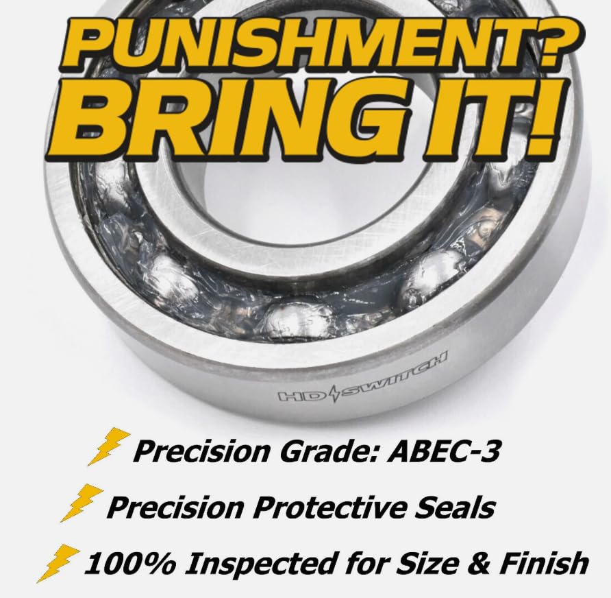 4 Pack- Spindle Bearing fits 100-1048 112-0423 38-7820 w/High Temp, Replacement for ExmarkQuest OEM