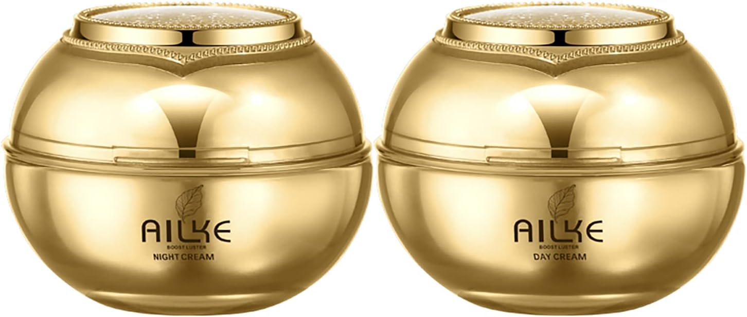 AILKE Skin Glowing Day & Night Face Cream, Clean Skin, Nourishing, Boost Radiance, With Algae Extract, Collagen, Clean Stains For Men And Women