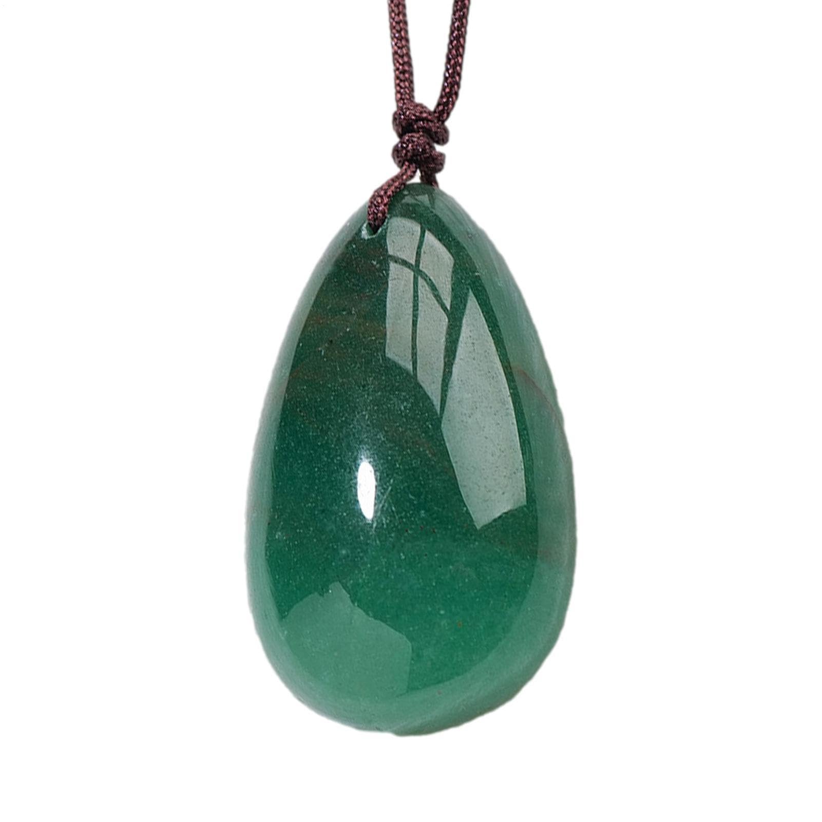 Aventurine Necklace - Natural Crystal Pendant, Water Drop Green Aventurine Jewelry, Elegant Unisex Charm | Polished Stone Accessory Fashion Simple Necklace for Men Women Everyday Wear Healing Stylish
