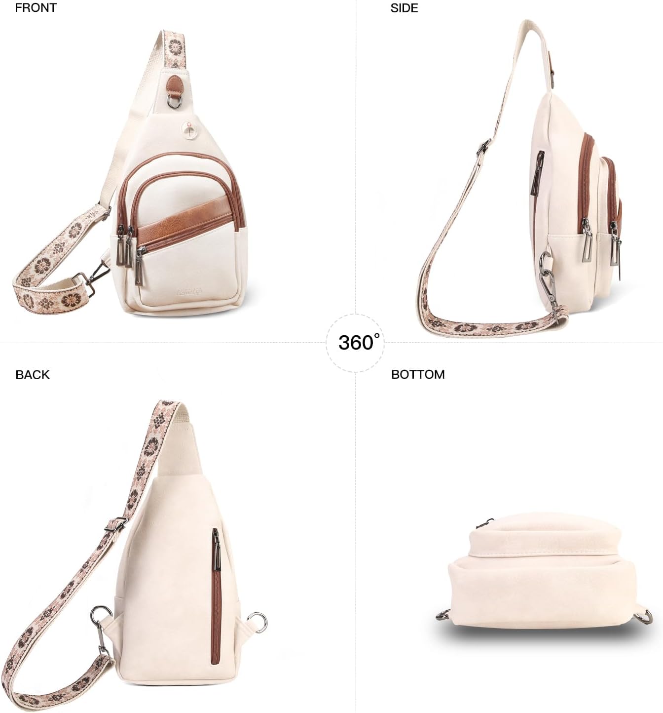 Sling Bag for Women Crossbody Bags for Women Trendy Crossbody purse Fanny Pack Chest Bag for Travel - Image 7