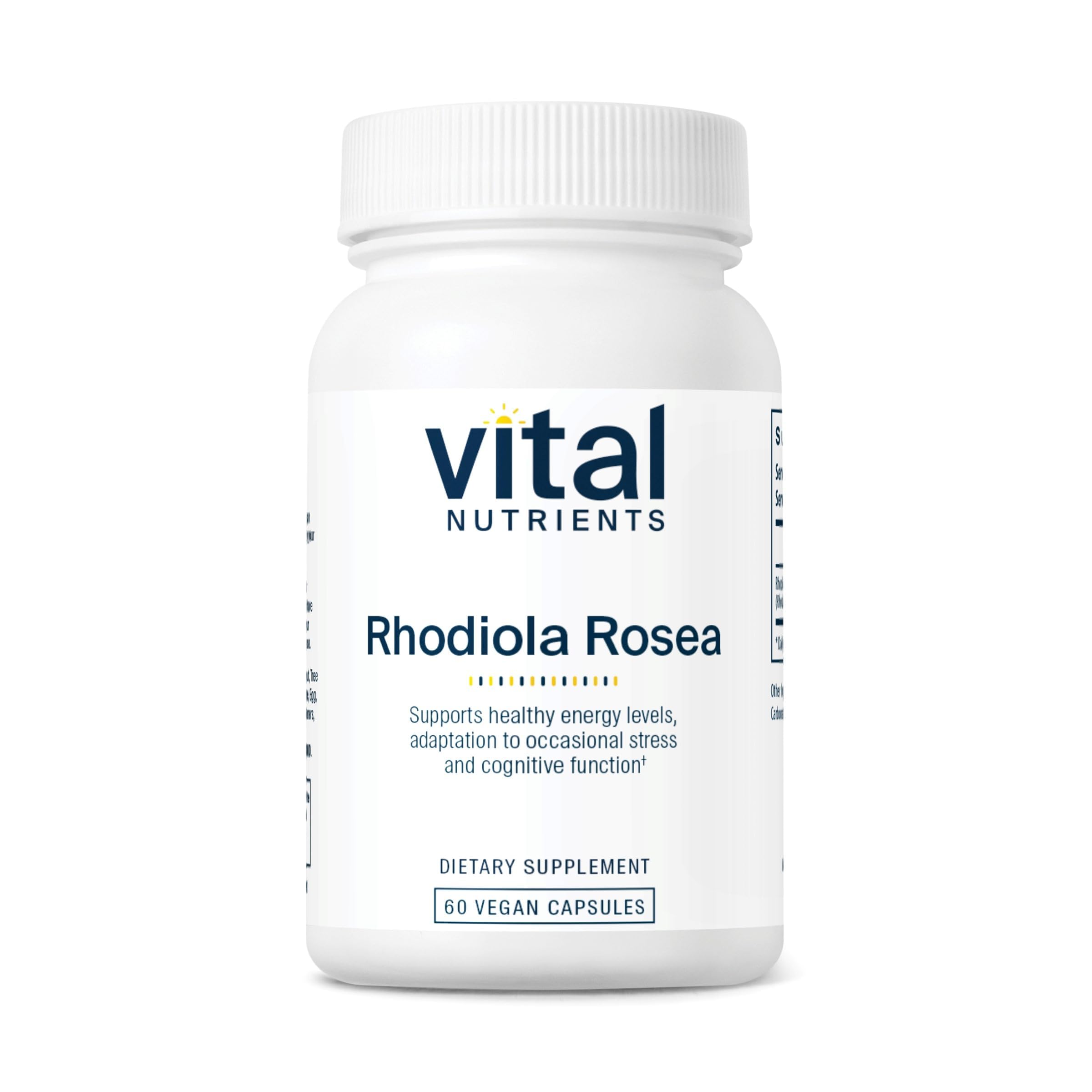 Rhodiola Rosea 600mg - SuperSmart | Patented Rhodiolife Rhodiola Supplement - Wild-Crafted | Gluten Free - 60 Vegetarian Capsules