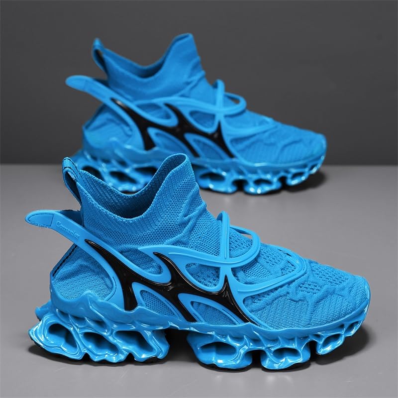 Image of Men's Sneakers for Men Shoes Blade Tennis Mens Trail Running Athletic Fashion Shoe Man Black White Brown Blue Orange Size Basketball Runner