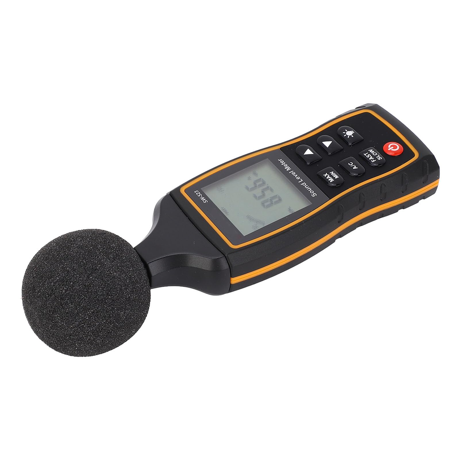 Domary Misuratore di Decibel Durevole per Uso Domestico e Industriale Costruzione Ad Alta Precisione 3 Batterie AAA Incluse