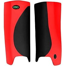 OBO Robo Hi-Rebound Legguards - Black/Red - Medium