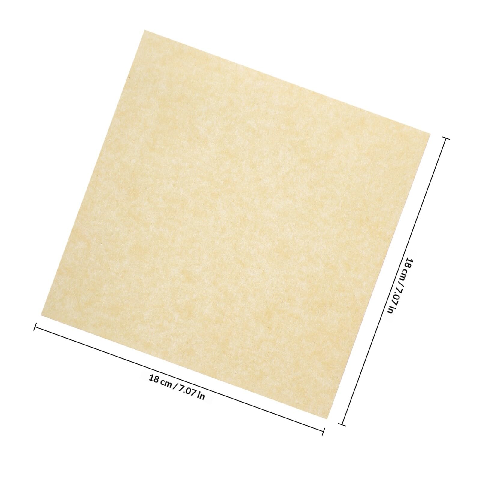 Papier Absorbant Anti-graisse 500 Feuilles 18x18 Cm en Kraft Naturel, Tapis Résistant à L'huile pour Cuisson Friture, Barbecue et Pâtisserie, Accessoires la Cuisine Jetables
