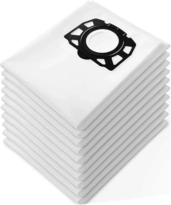 10 Pack Replacement Filter Fleece Bags,Compatible For Karcher WD4, WD5, WD5/P, WD6 Wet Dry Vacuums- Wet Dry Filter Bags