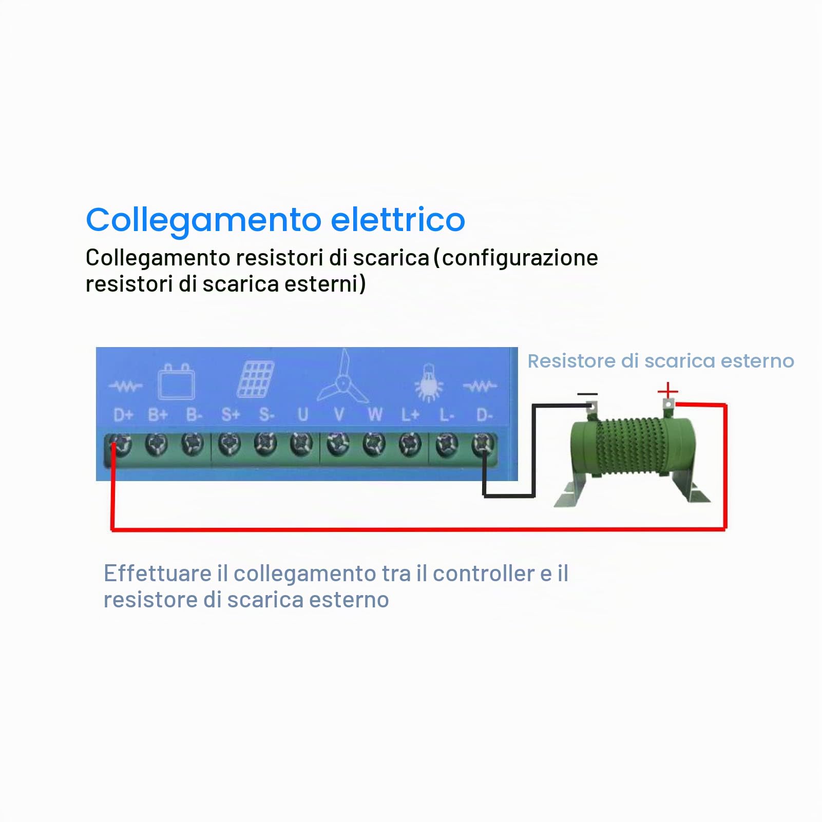 ciciglow Regolatore di carica ibrido solare eolico,solare fotovoltaico eolico 1000W 8100W,LCD,identificazione automatica 24V 48V,MPPT,per turbina eolica,pannello solare,