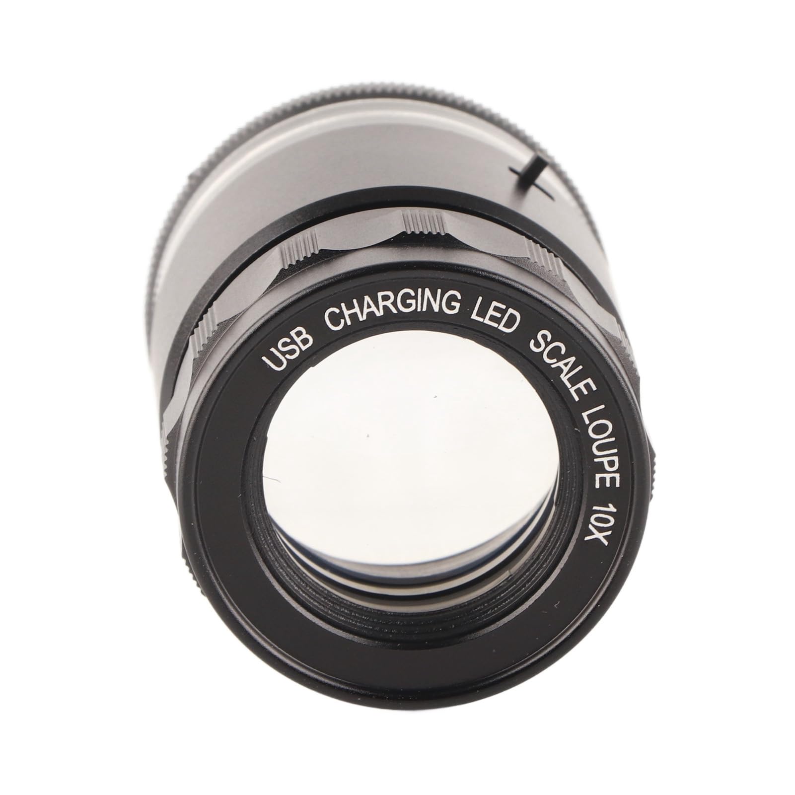 Lupa Jubilerska, Powiększenie 10x Lupa Polowa LED 28 Mm z 6 Diodami LED, z możliwością ładowania, do Kontroli